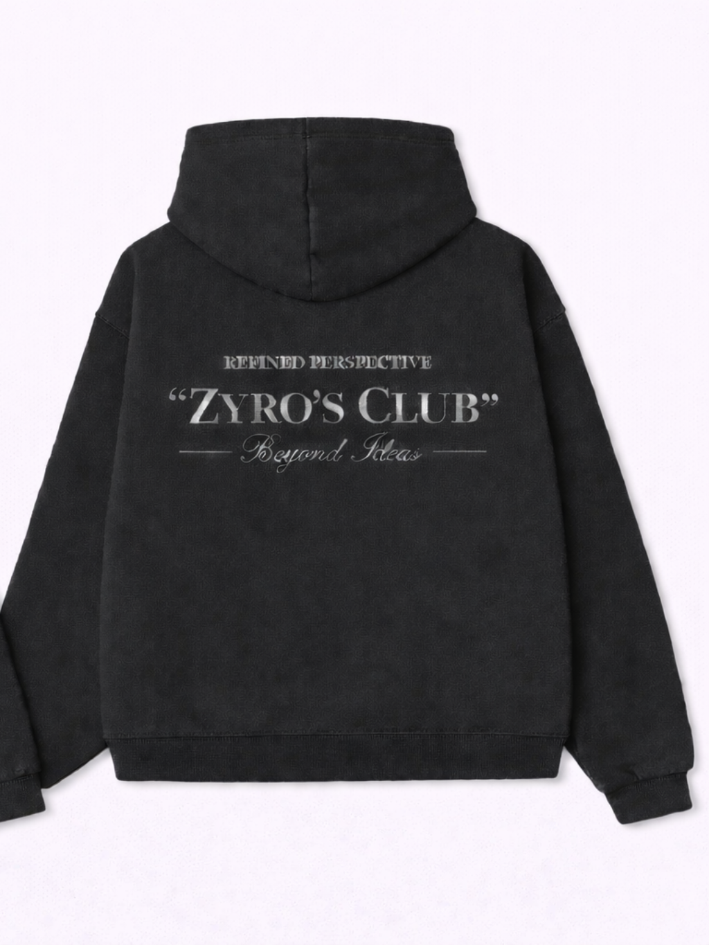 Sudadera con capucha ZYRO'S CLUB — Perspectiva refinada